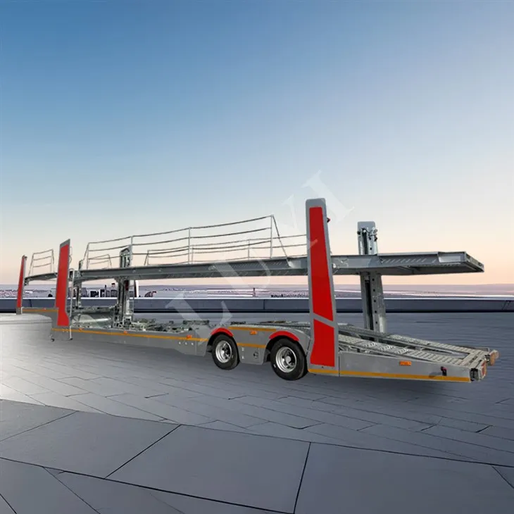 2 osi galvanizacijski postopek, ki nosi 8 polpremin za prevoz avtomobilov