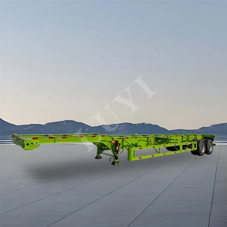 2 osi obremenitve posoda 20/40 tone skeletne pol prikolice