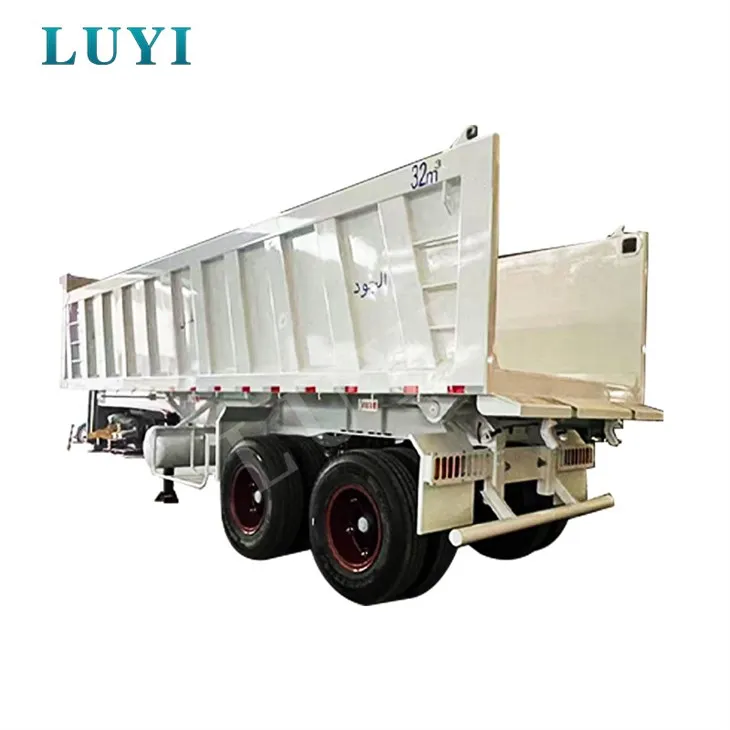 2-osna prikolica za tovornjak Visokokakovostna polprikolica z zadnjim prekucnikom