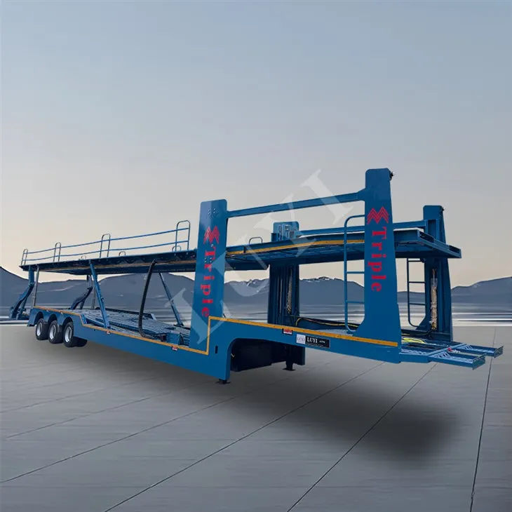 3 osi 40 čevljev dvojni decker avtomobilski promet pol prikolica