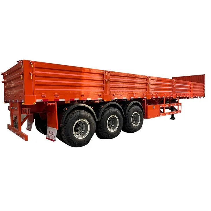 3-osna prikolica z ograjo Tovorna polpriklopnica s stransko steno