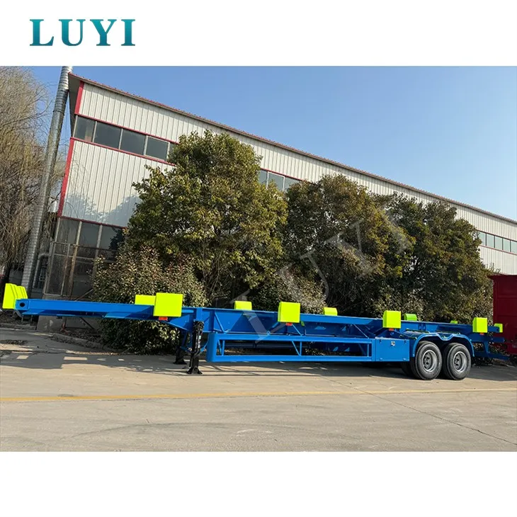 60-tonski skeletni polpriklopnik za transport zabojnikov