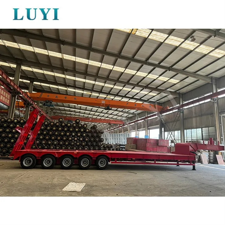 Pet{0}}žični deset-osni nizki ravni polpriklopnik-Gooseneck