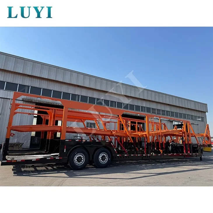 Visoko-učinkovita 2-osna 8-parkirna polpriklopnica za prevoz avtomobilov